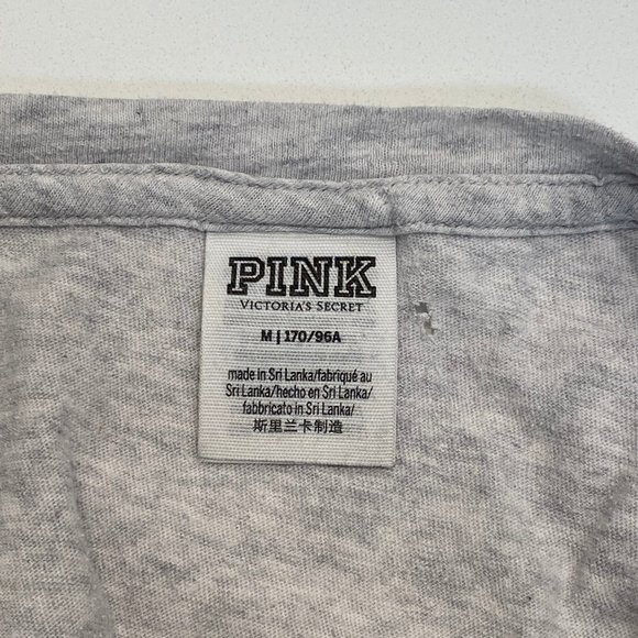 PINK Ladies Grey Cozy Tee - Picture 5 of 5